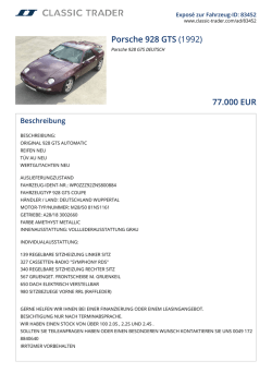 Porsche 928 GTS (1992) 77.000 EUR