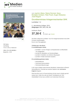Grundkenntnisse Anlagenmechaniker SHK
