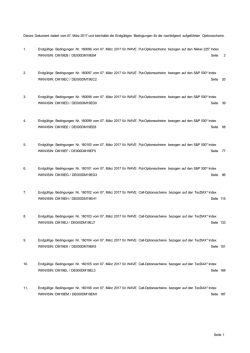 Dieses Dokument datiert vom 07. M&auml;rz 2017 und beinhaltet die