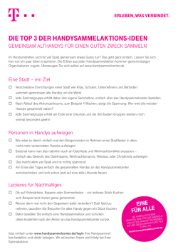 Ideen - Handysammelcenter