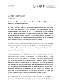 Medien-Information - Landesportal Schleswig