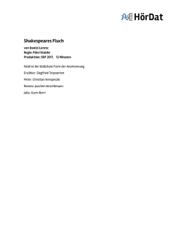 Lorenz: Shakespeares Fluch