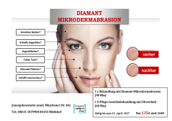 Angebot im März: Diamant Mikrodermabrasion