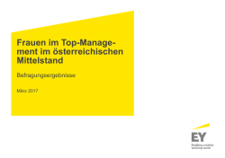 Frauen im Top-Manage- ment im österreichischen Mittelstand