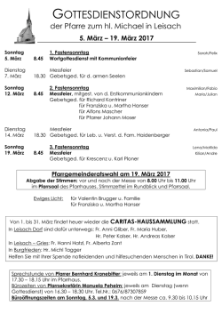 Gottesdienstordnung.Leisach.5.3.