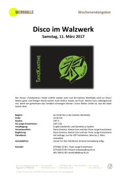 Disco im Walzwerk
