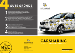 Carsharing - bee mobile
