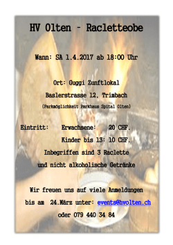 HV Olten &ndash; Racletteobe