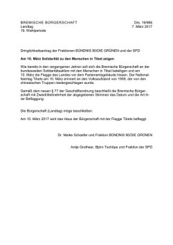 Dringlichkeitsantrag der Fraktionen