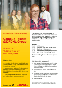 Campus Talents @DPDHL Group