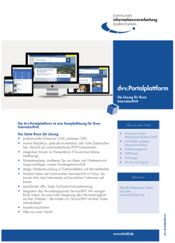 dvv.Portalplattform