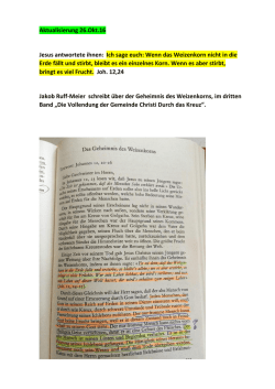 Jesus ist Sieger Fortsetzung