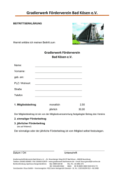 Gradierwerk F&ouml;rderverein Bad K&ouml;sen e.V.