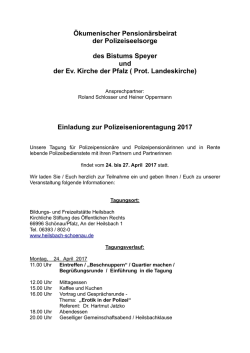 Infos, Tagesprogramm und Anmeldung ()