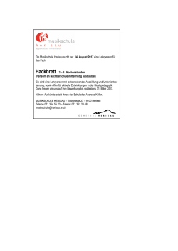 Inserat Hackbrett 1702