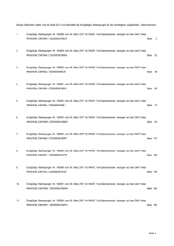 Dieses Dokument datiert vom 08. M&auml;rz 2017 und beinhaltet die