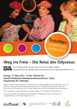 Plakat zur Theateraufführung am 17. März