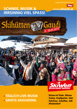 Skih&uuml;tten Gaudi Folder - SkiWelt Wilder Kaiser