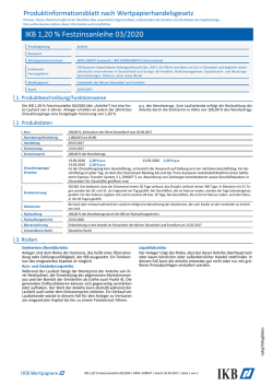 Produktinformationsblatt