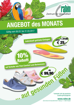 G&uuml;ltig vom 06.03. bis 31.03.2017 &euro; 37,50