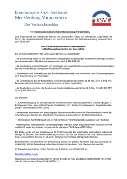 Landeszuweisungsstelle - Kommunaler Sozialverband Mecklenburg