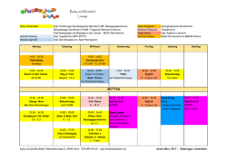 KURSE Wochenprogramm 2017