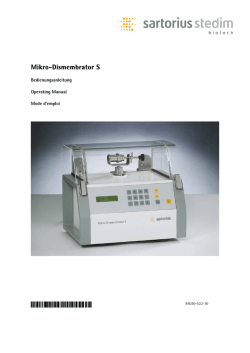 Manual Micro Dismembrator S SB-6046 t