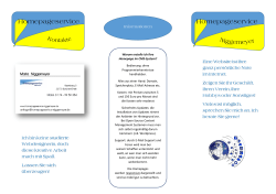 meinen Flyer - Homepageservice Niggemeyer