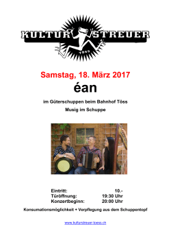 Samstag, 18. März 2017 - kulturstreuer
