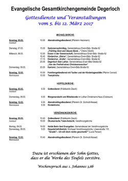 Die Termine f&uuml;r die aktuelle Woche finden Sie hier (PDF 181 KB)