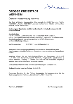 GROSSE KREISSTADT WEINHEIM