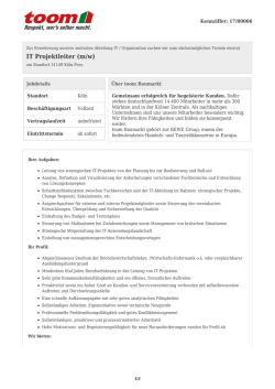 IT Projektleiter (m/w)