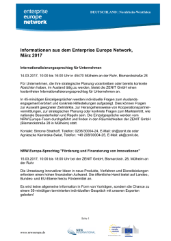 2017 03 NRW.Europa Events