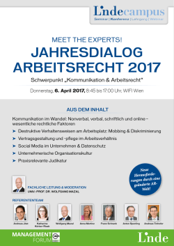 jahresdialog arbeitsrecht 2017