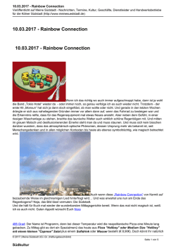 10.03.2017 - Rainbow Connection