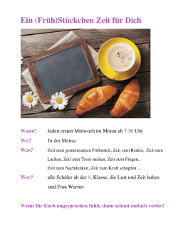Ein (Fr&uuml;h)
