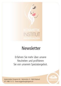 Newsletter - Toggenburg