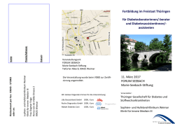 Info-Flyer  - Thüringer Gesellschaft für Diabetes und