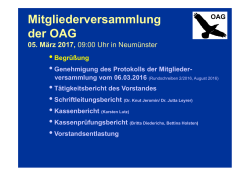 OAG - Ornithologische Arbeitsgemeinschaft Schleswig