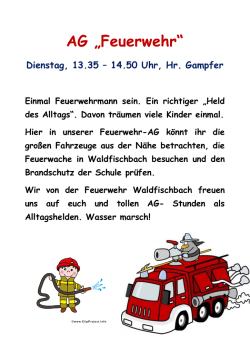 Feuerwehr - IGS Waldfischbach