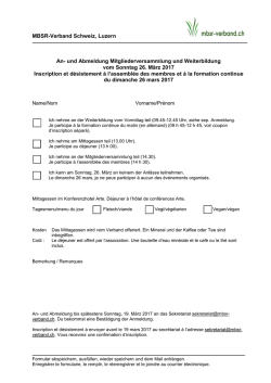 Inscription - MBSR