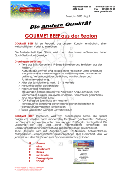 GOURMET BEEF aus der Region - Grauwiler
