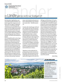 Im L&auml;ndlegibt es nicht nur Stuttgart 21!