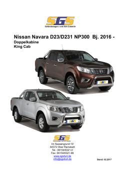 Nissan Navara D23/D231 NP300 Bj. 2016