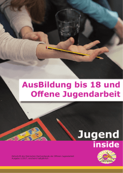 Jugend - Steirischer Dachverband der offenen Jugendarbeit