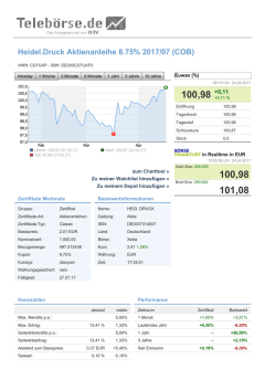 Heidel.Druck Aktienanleihe 8.75% 2017/07 (COB)