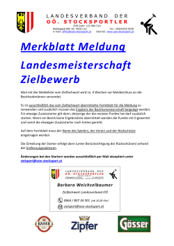 Merkblatt LM Ziel ab 2017