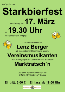Lenz Berger Vereinsmusikanten Marktratsch`n