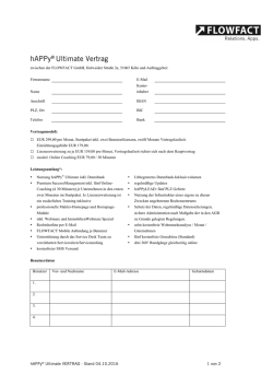 hAPPy&reg; Ultimate Vertrag