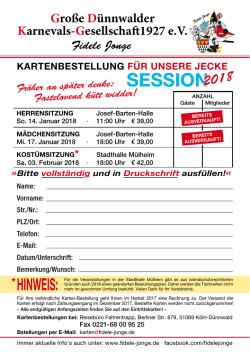 Gro&szlig;e D&uuml;nnwalder Karnevals-Gesellschaft1927 eV